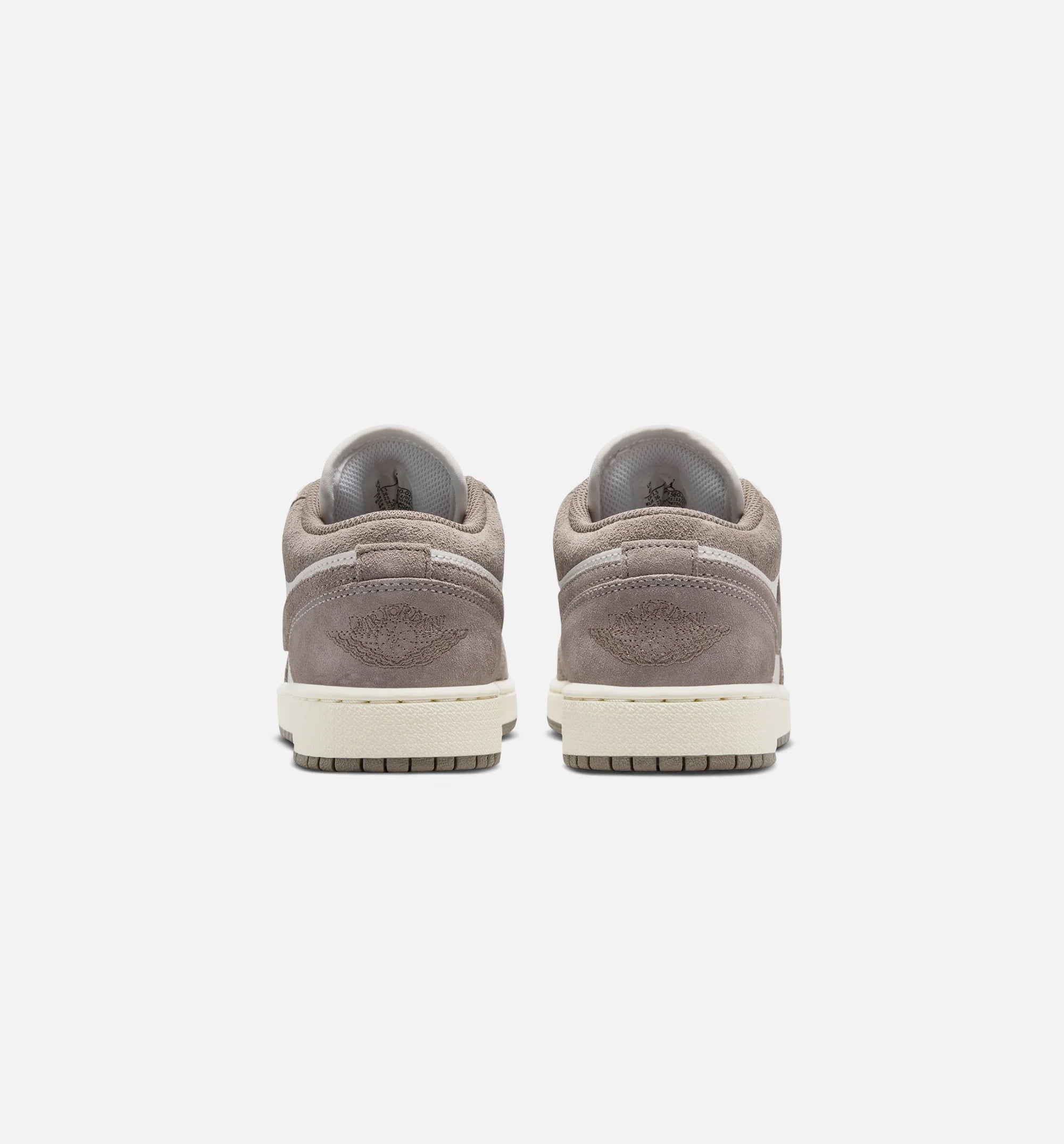 Air Jordan 1 Low Grade School Lifestyle Shoe Olive Grey Enigma Stone Summit White