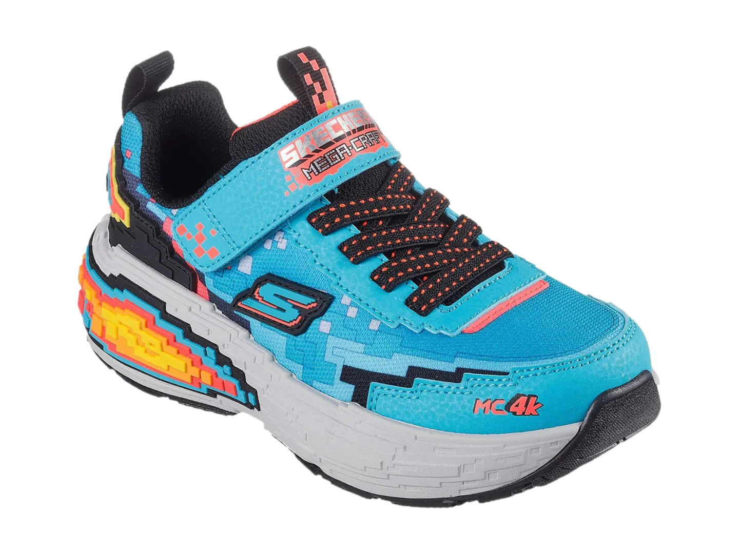 Tenis Skechers Mega Craft 4K Azul para Niño