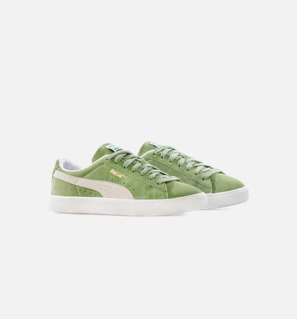 Suede Vintage Mens Lifestyle Shoe Green White