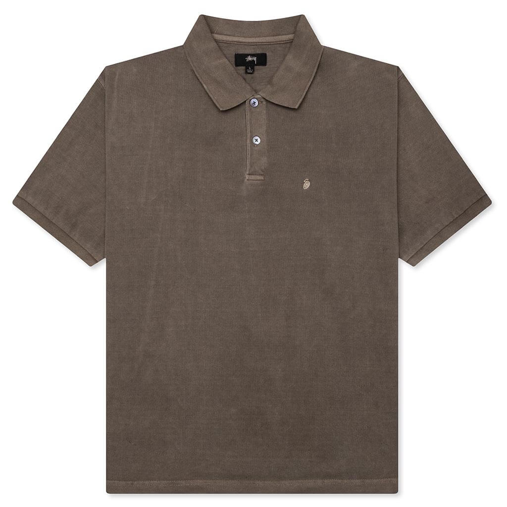 Pigment Dyed Pique Polo Taupe