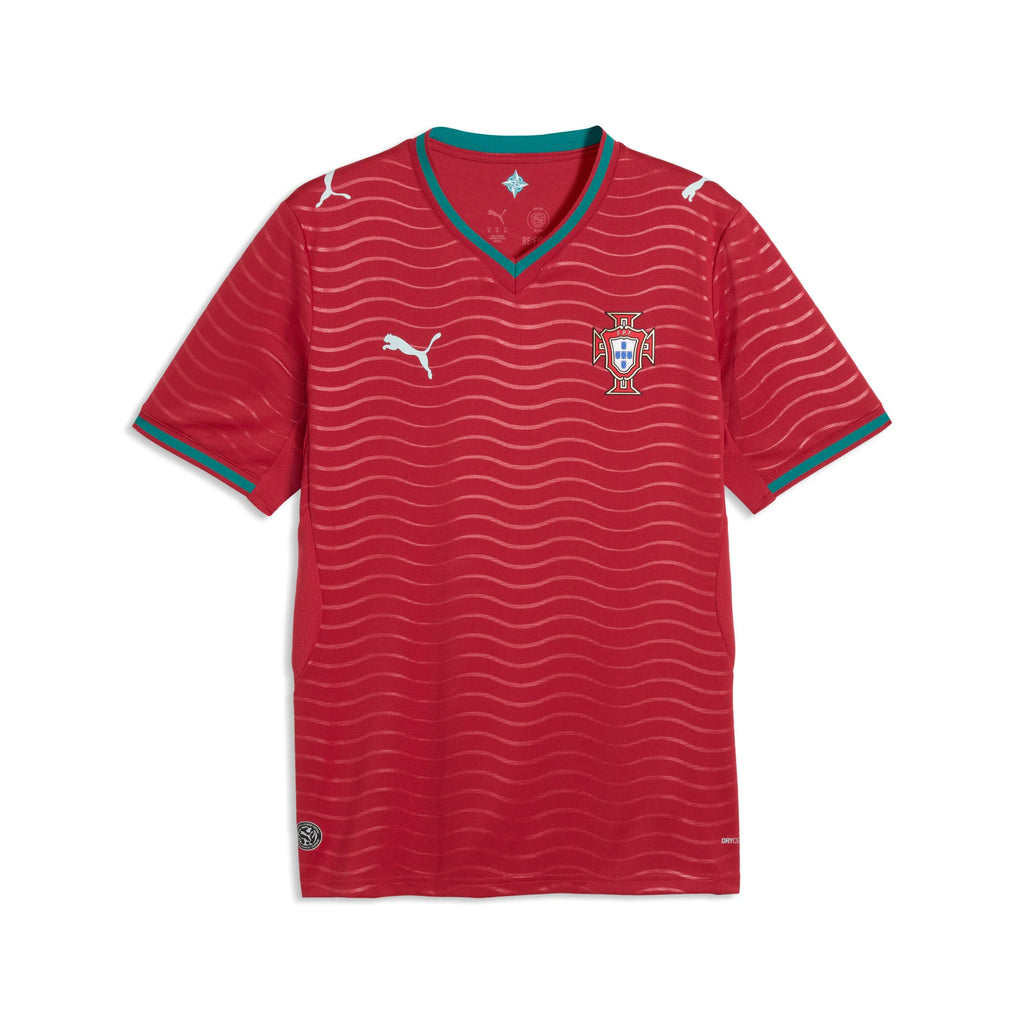 PUMA Portugal Home Mens Soccer Jersey 2026 Red Green Lagoon