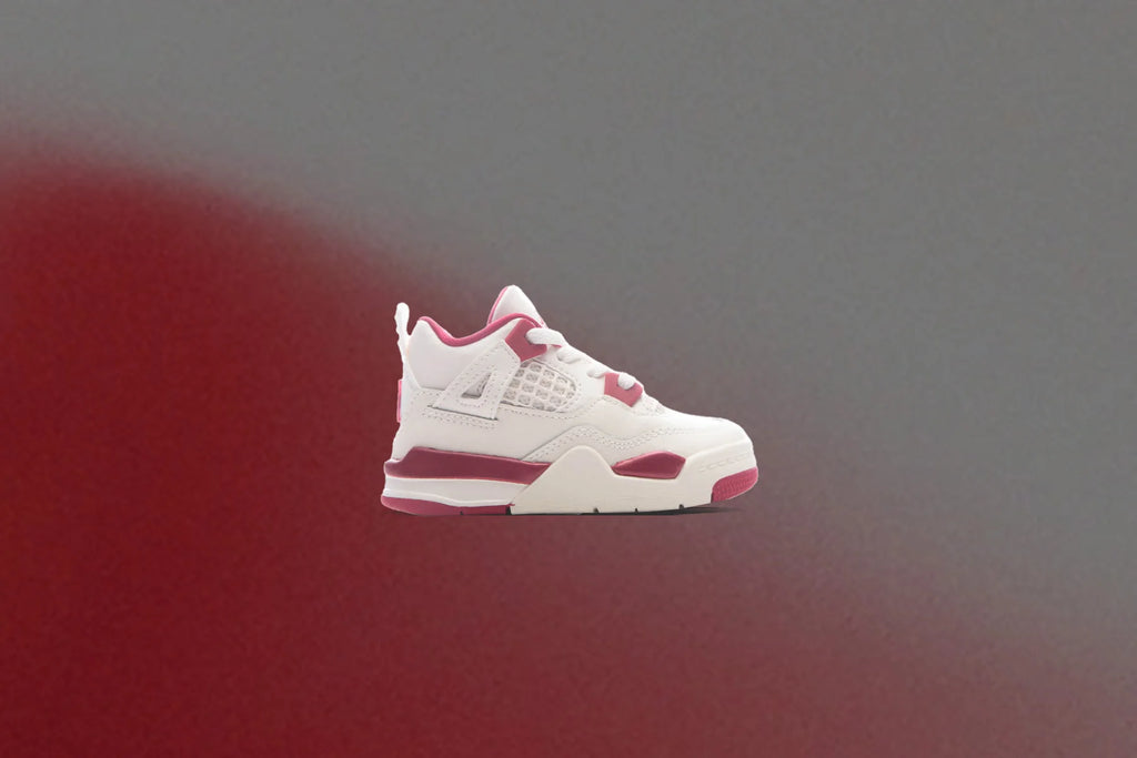Air Jordan 4 Retro Valentines Day TD Pale Ivory Sierra Red