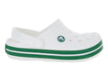 Sandalias Crocs Crocband Blanco y Verde para Niño