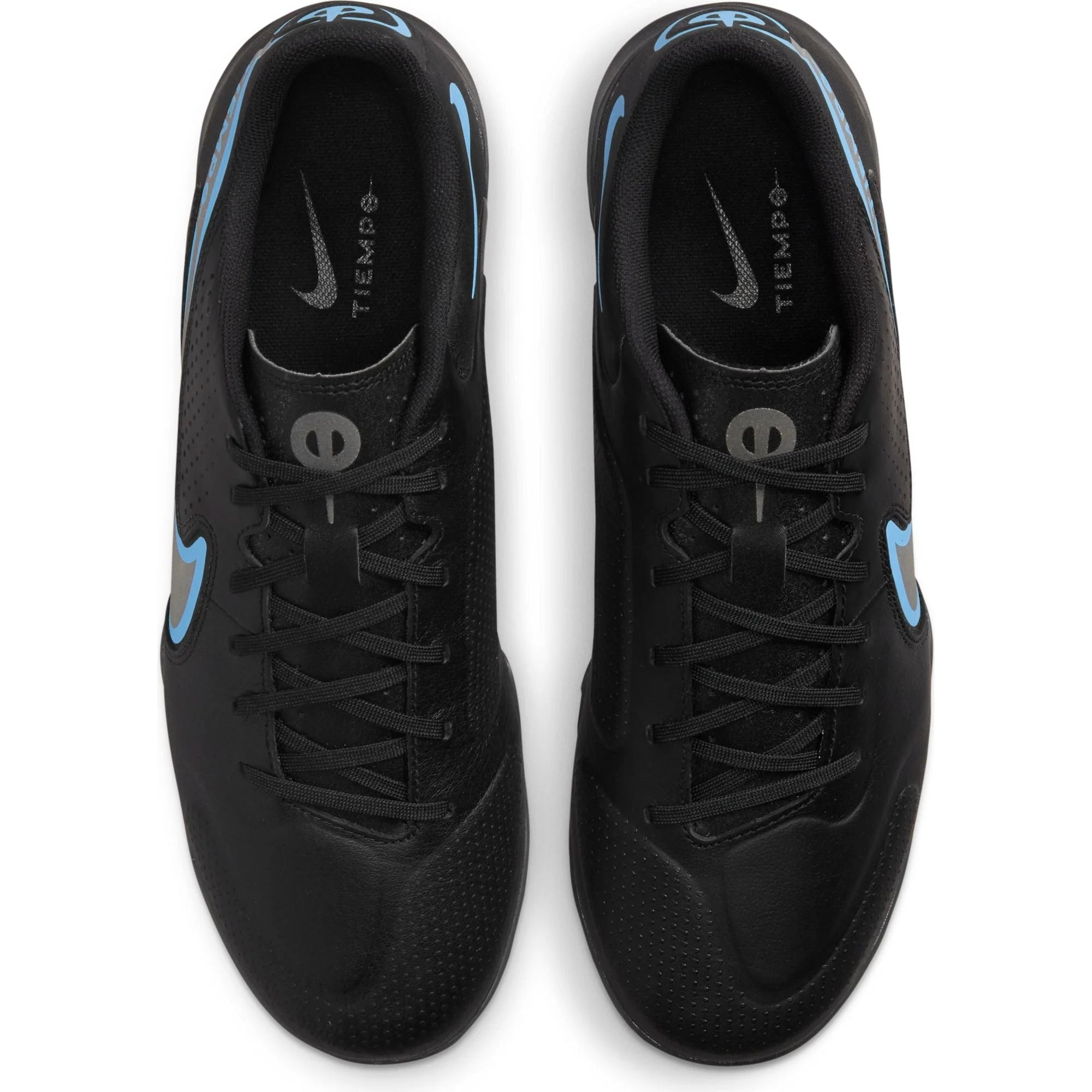 Nike Tiempo Legend 9 Academy TF Turfs Soccer Cleats Black Black Iron Grey