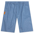 Glitter Baggy Denim Shorts Light Indigo