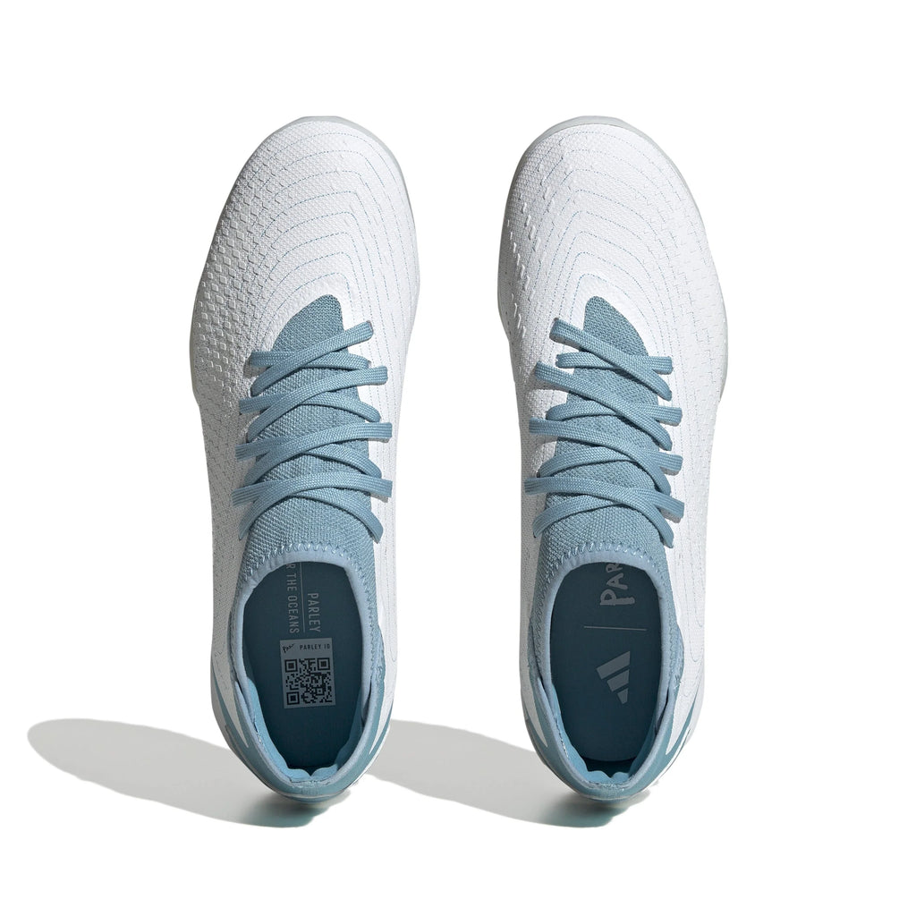 adidas Predator Accuracy3 TF Turf Shoes White Grey Blue