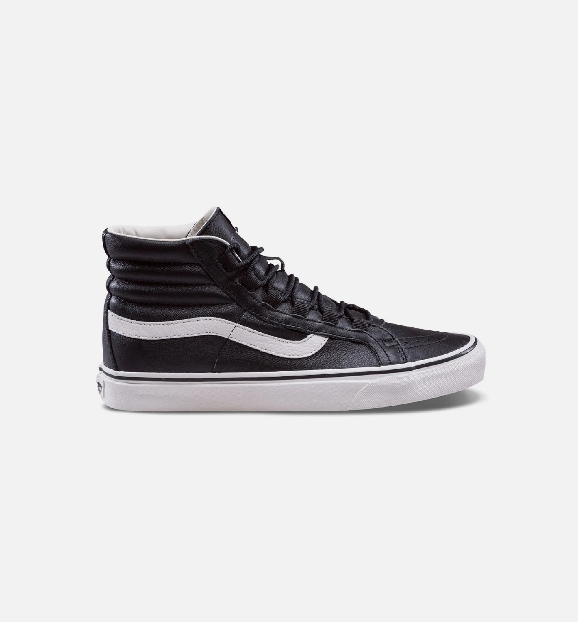 Leather SK8 Hi Reissue Ghillie Mens Shoes Black Marshmallow