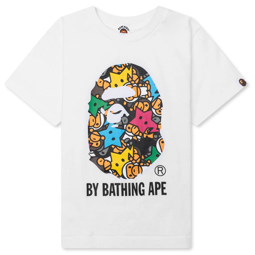 Kids All Baby Milo Sta By Bathing Ape Tee White