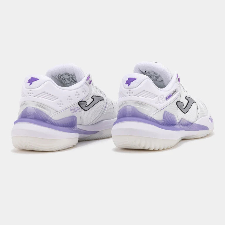 Joma PStroke Womens Pickleball Shoes White Purple