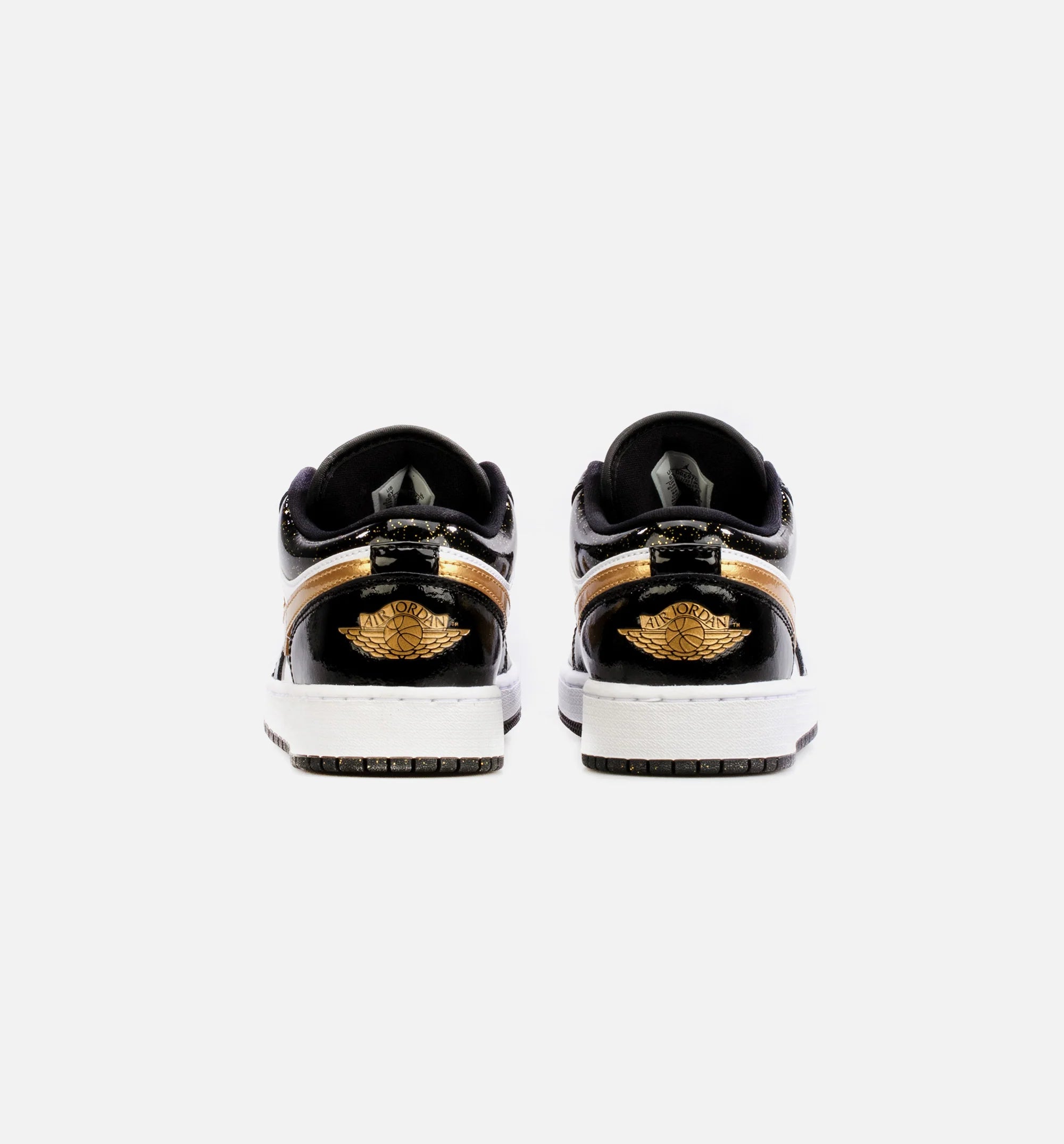 Air Jordan 1 Low SE Gold Toe Grade School Lifestyle Shoe Black Gold
