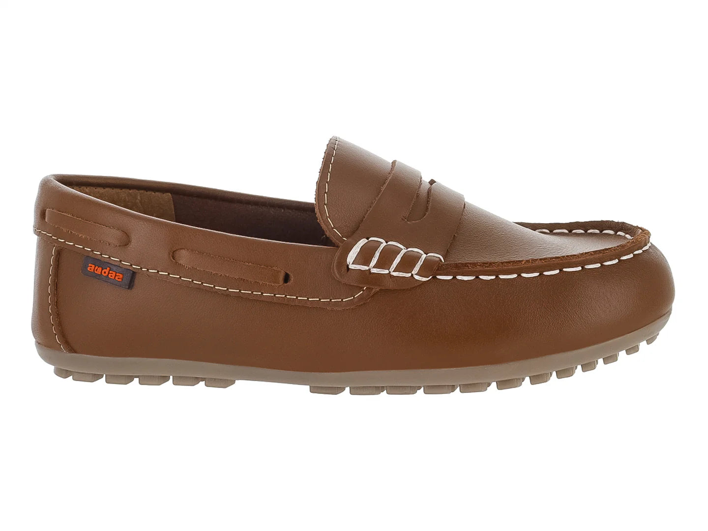 Zapatos Mocasín Coqueta Café para Niño