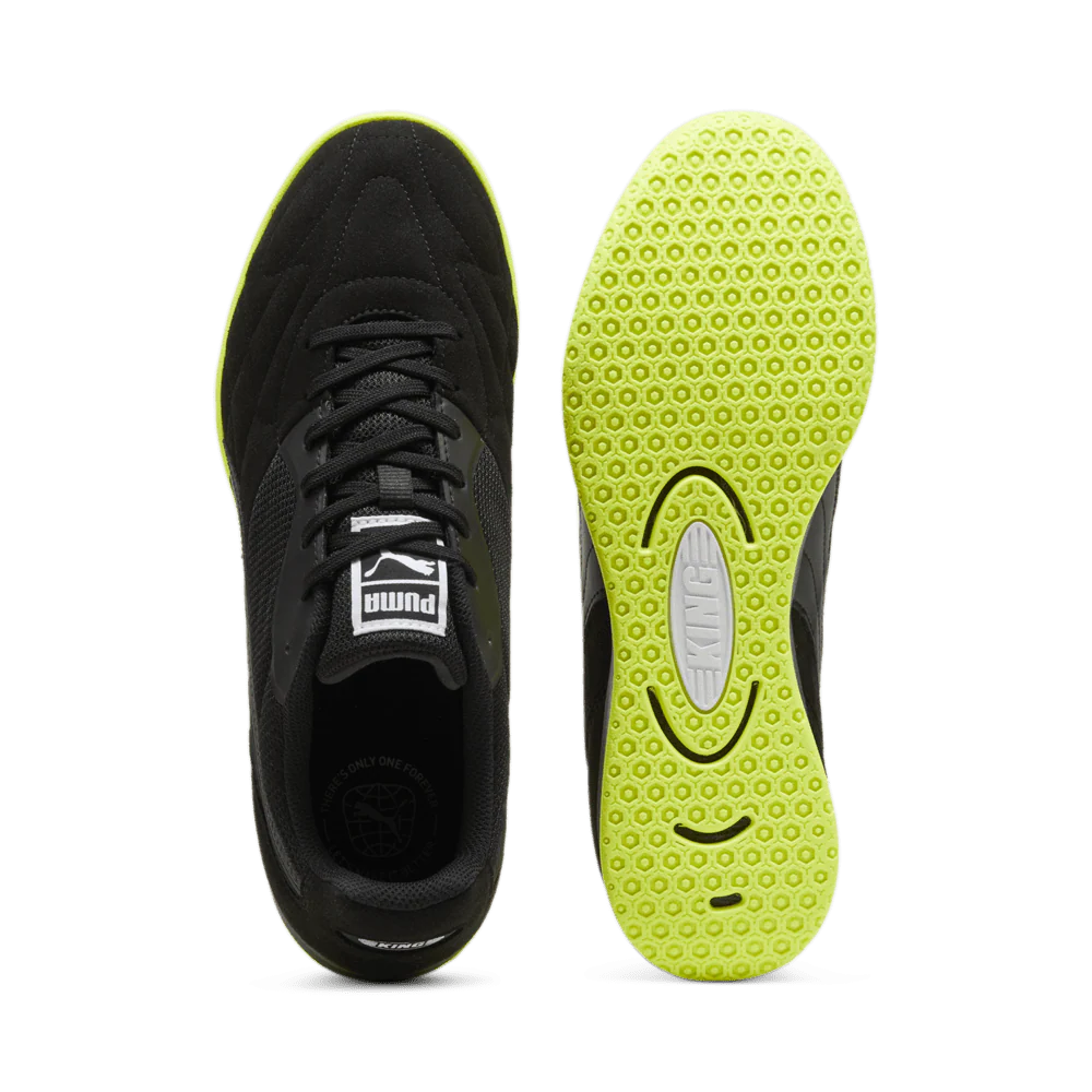 PUMA King Top IT Indoor Shoes Black Lime