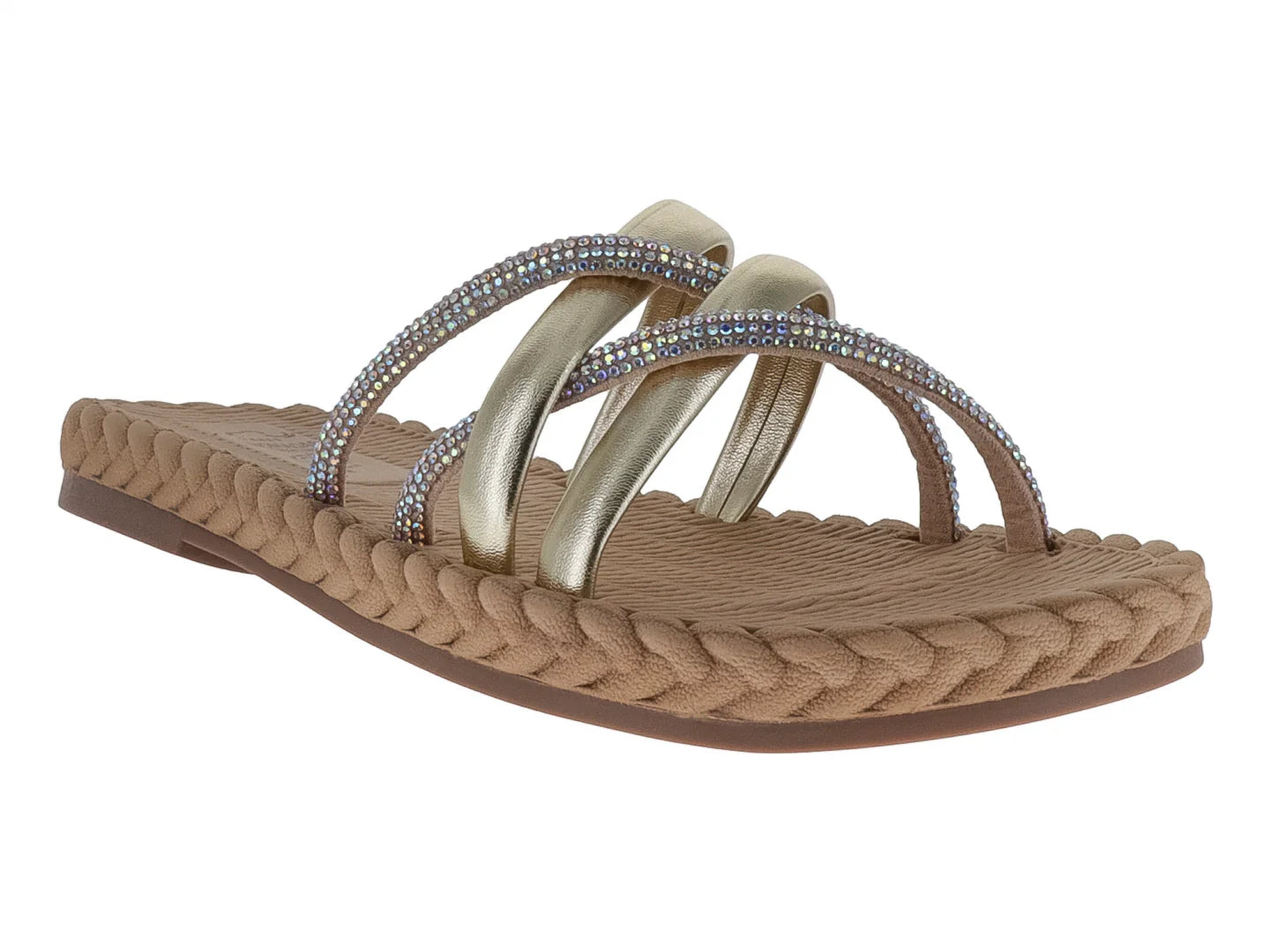 Sandalias Nomadas Color Oro para Mujer