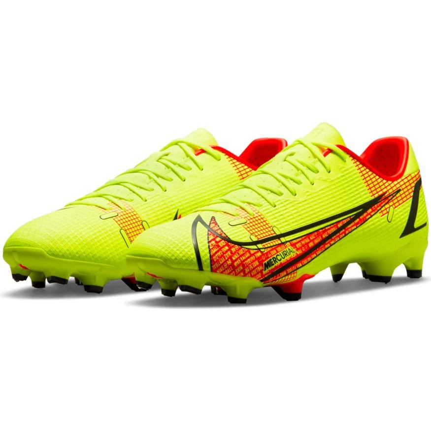 Nike Mercurial Vapor 14 Academy FG MG Multi Ground Soccer Cleats Volt Bright Crimson