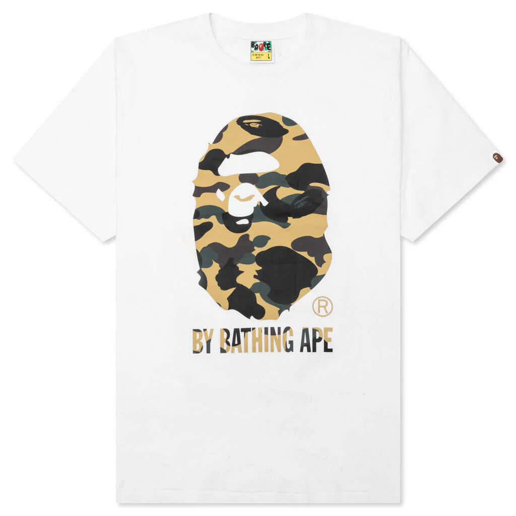 1st Camo By Bathing Ape Tee White Yellow