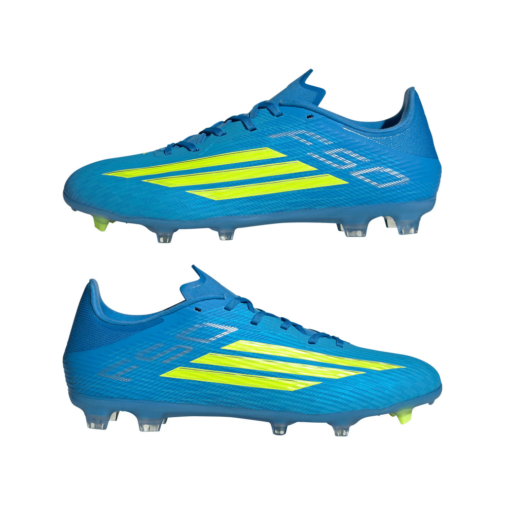 adidas F50 League FG MG Firm Ground Multi Ground Mens Soccer Cleats Blue Yellow Aqua
