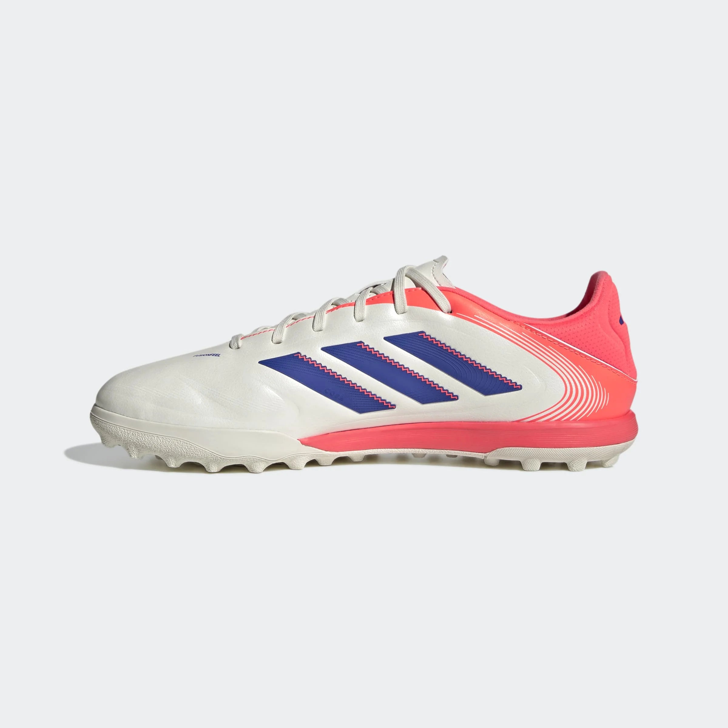 adidas Copa Pure III League TF Mens Soccer Cleats White Lucid Blue Signal Coral