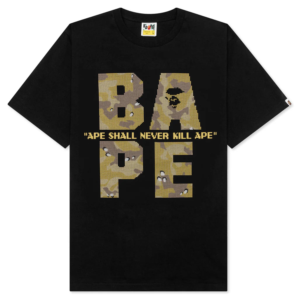 Bitmap Logo Tee Black