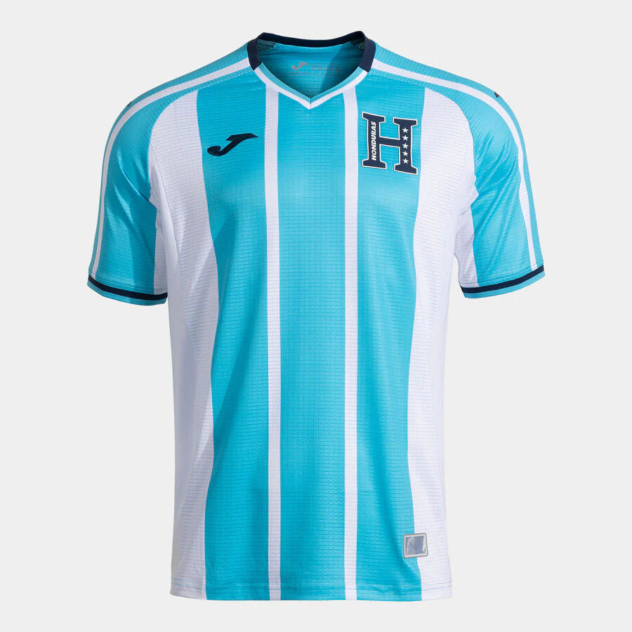 Joma Honduras Away Mens Soccer Jersey 26 Sky Blue White