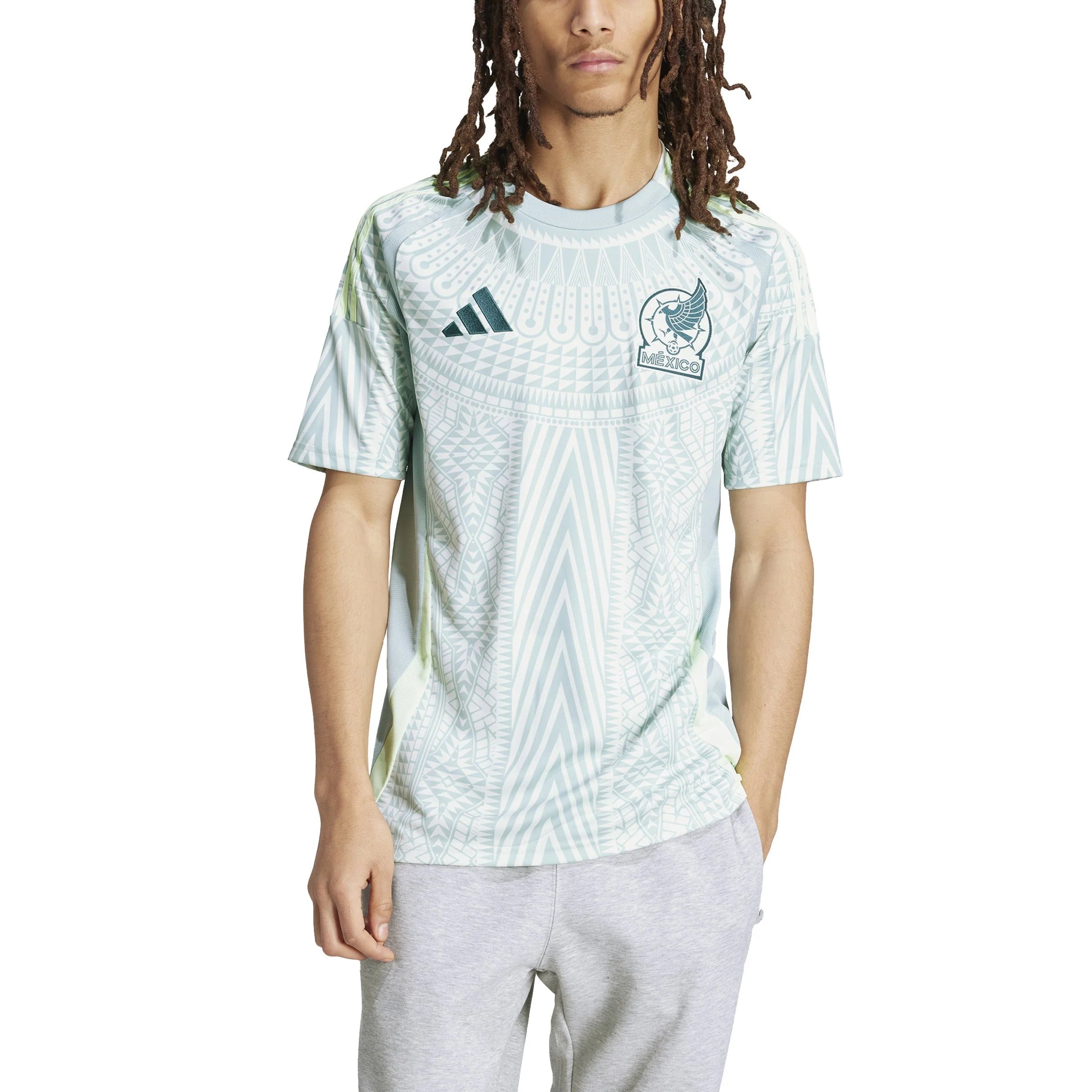 adidas Mexico Away Jersey 2024 Linen Green