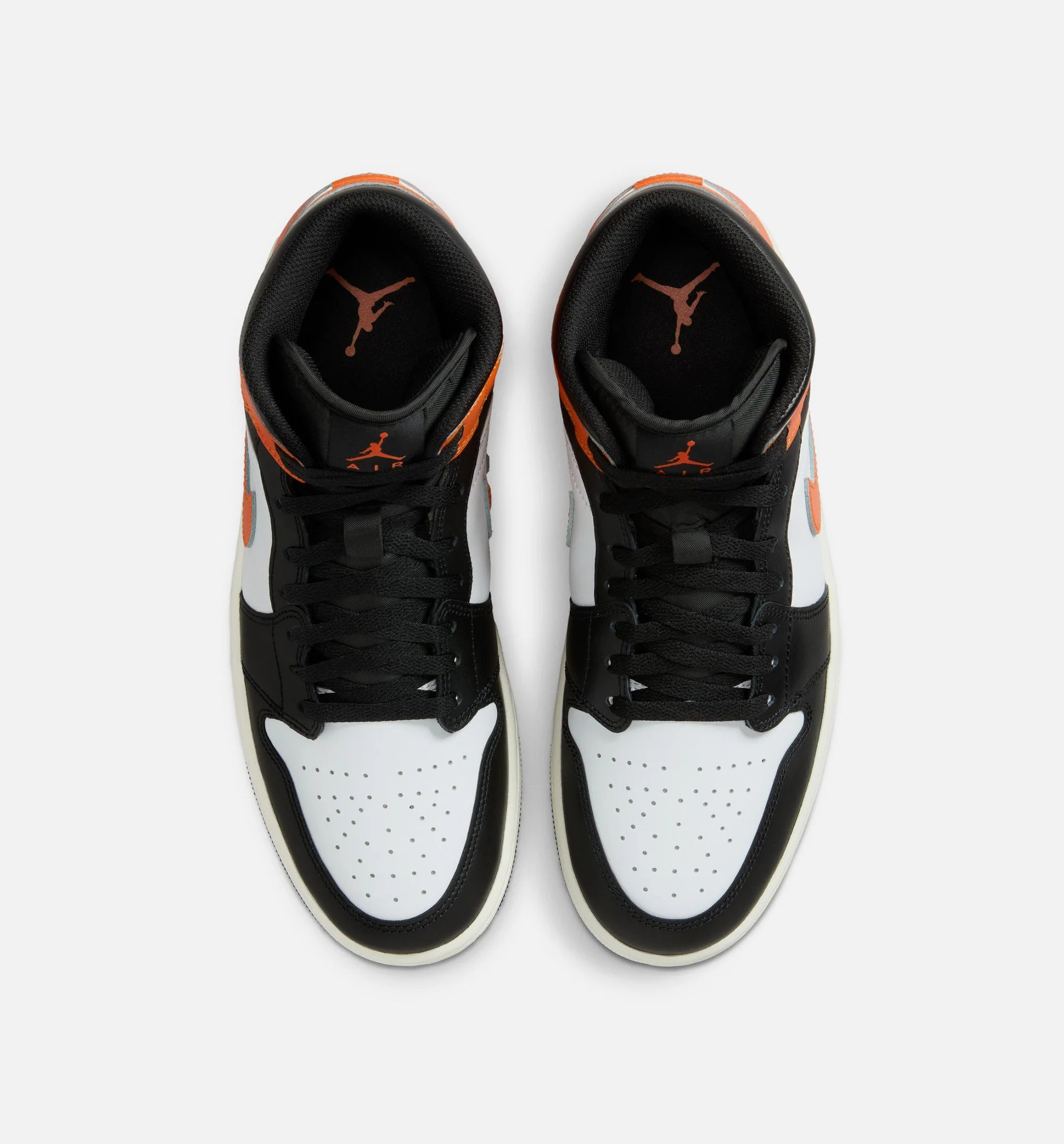 Air Jordan 1 Mid Mens Lifestyle Shoe Starfish White Sail Black