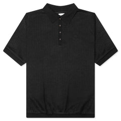 B Summer Knit Polo Shirt Black