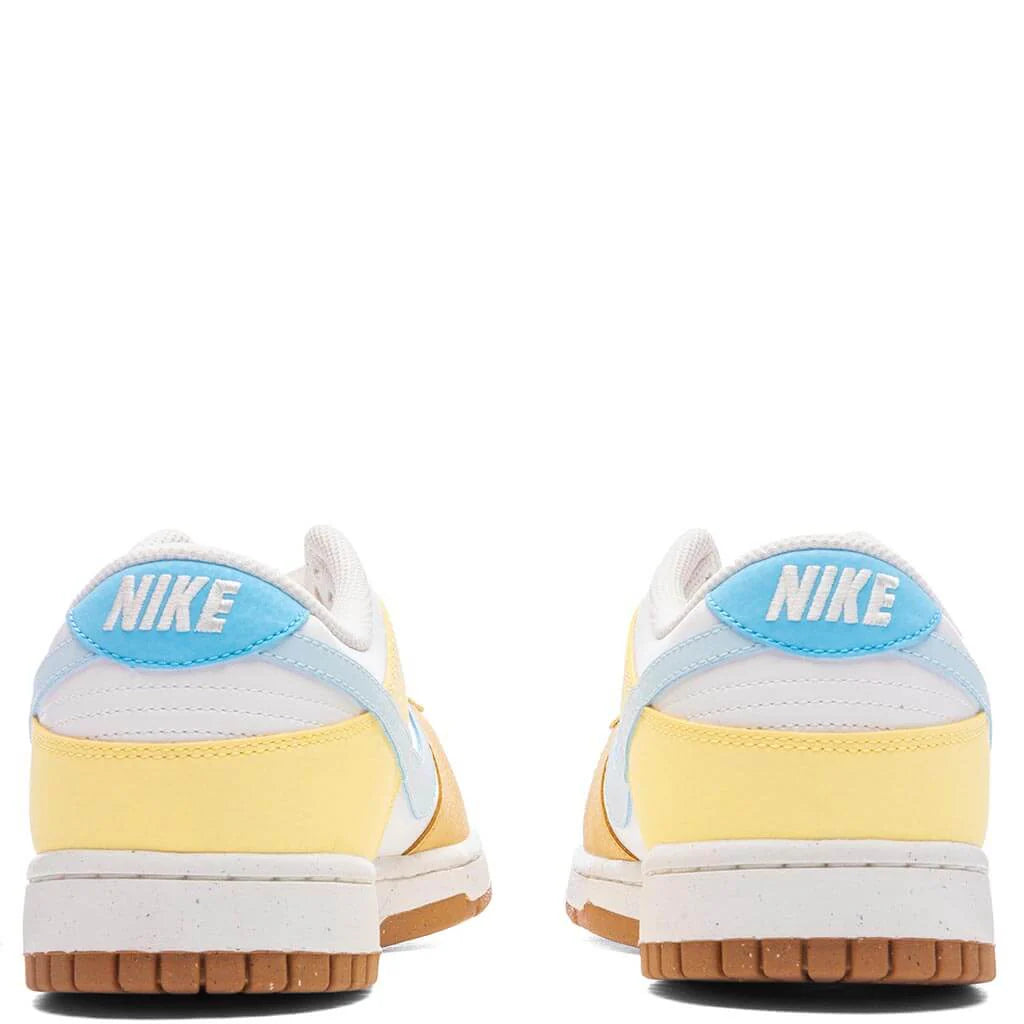 Womens Dunk Low Soft Yellow Summit White Glacier Blue Aquarius Blue