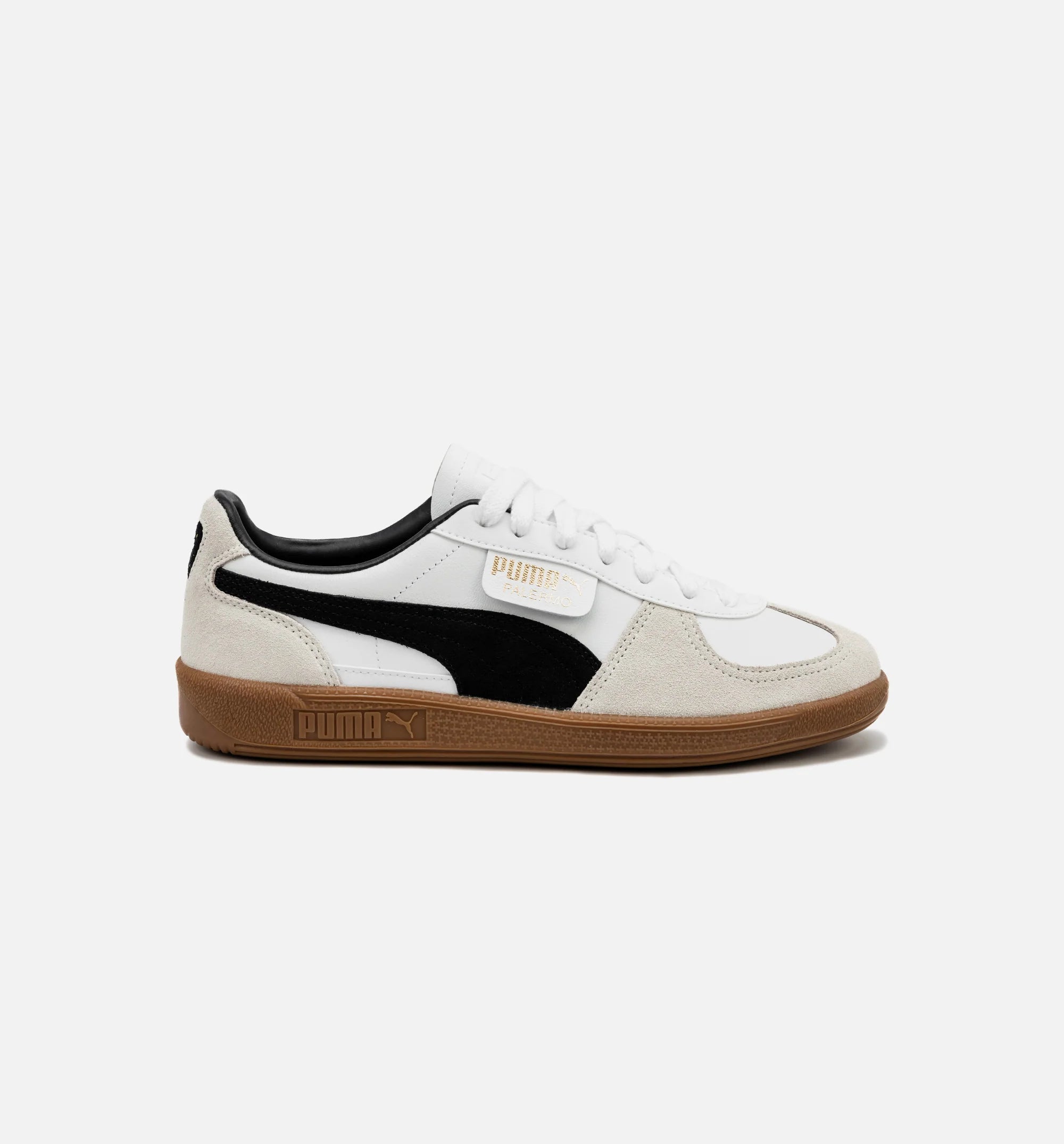 Palermo Leather Mens Lifestyle Shoe White Gum