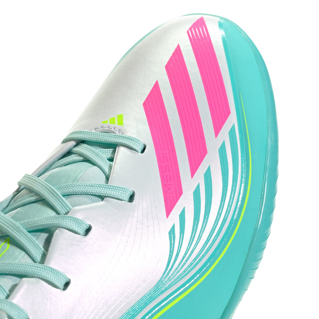 adidas F50 Messi League TF Turf Mens Soccer Cleats White Pink