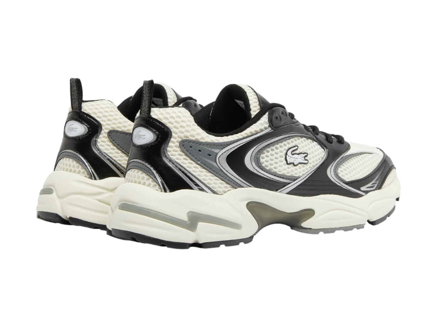 Tenis Lacoste Storm 96 2K Blanco y Negro para Hombre
