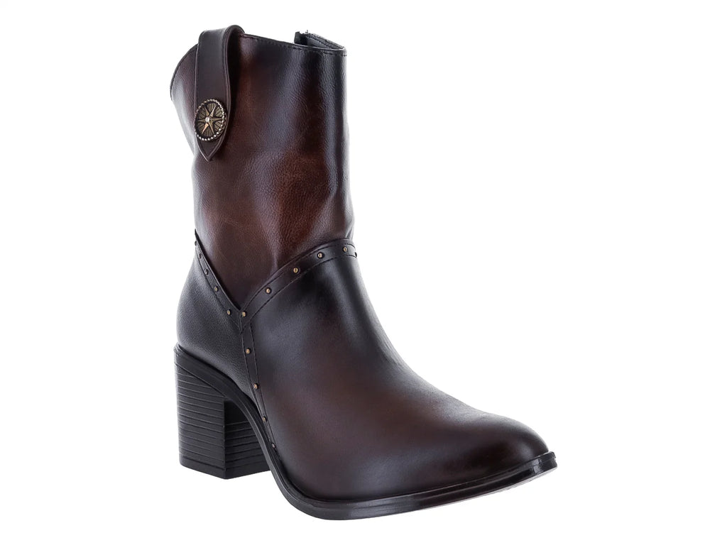 Botas Luna Rosa Café para Mujer