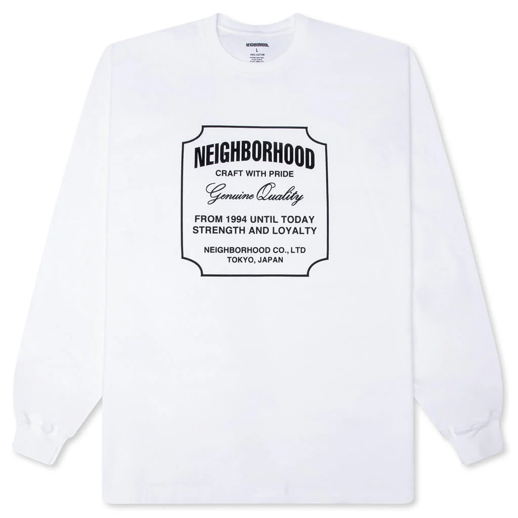 NH Tee L S 08 White