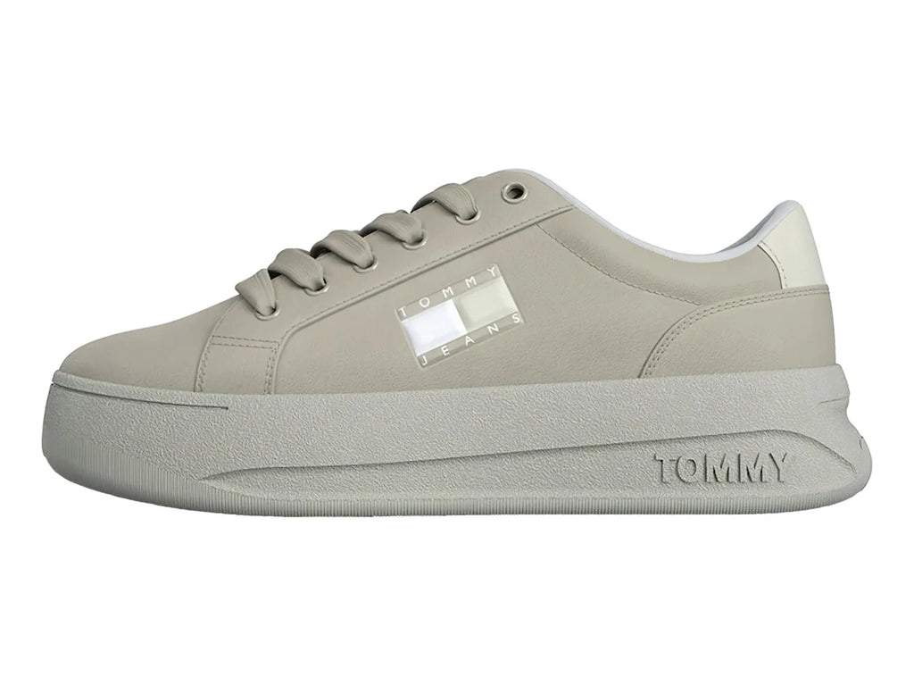 Tenis Tommy Hilfiger City Flatform Beige para Mujer