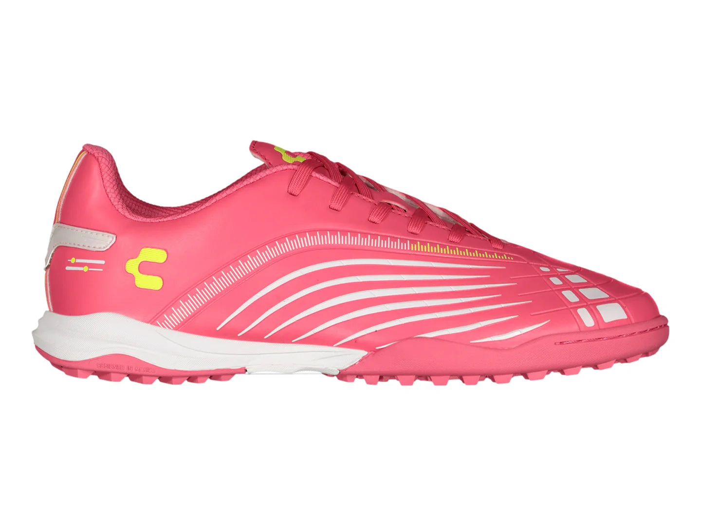 Tenis de Fútbol Charly Turf Fucsia y Verde para Hombre