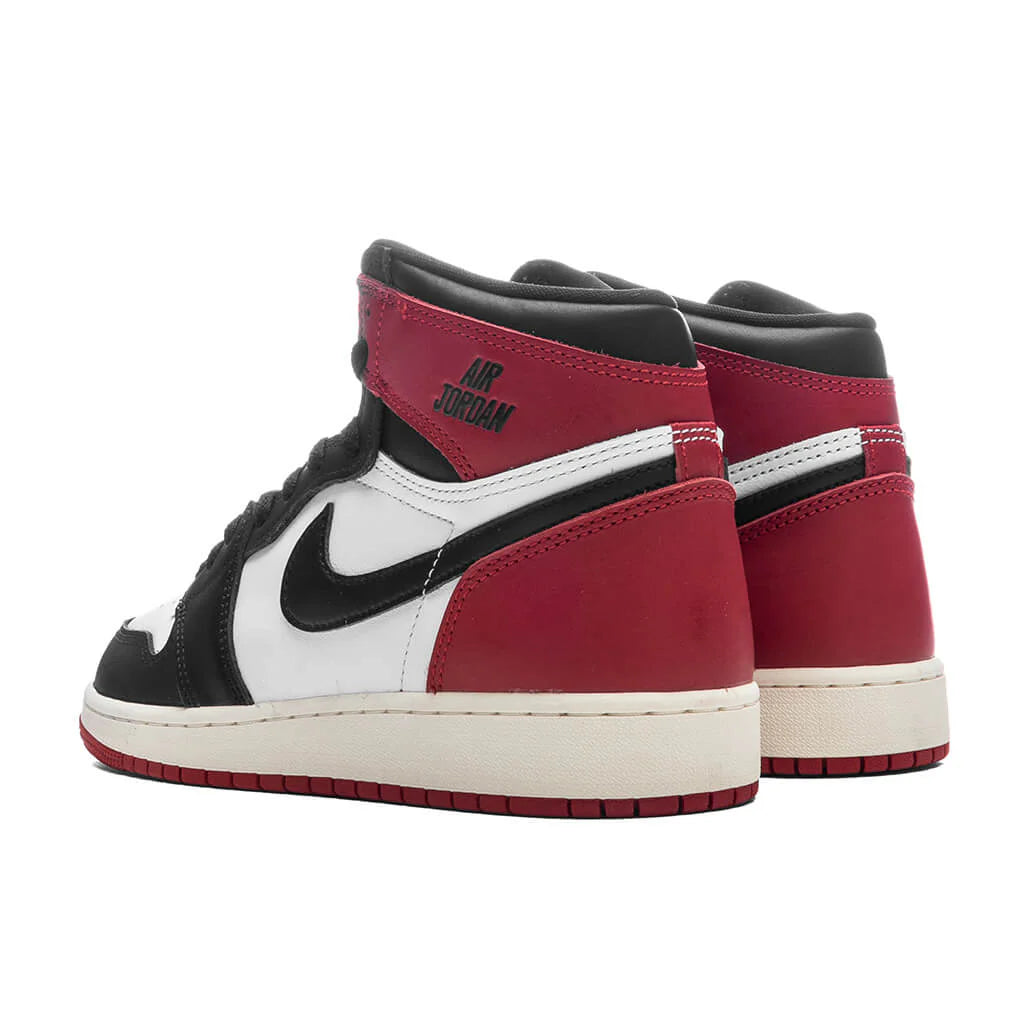 Air Jordan 1 Retro High OG Black Toe Reimagined GS White Black Varsity Red Sail