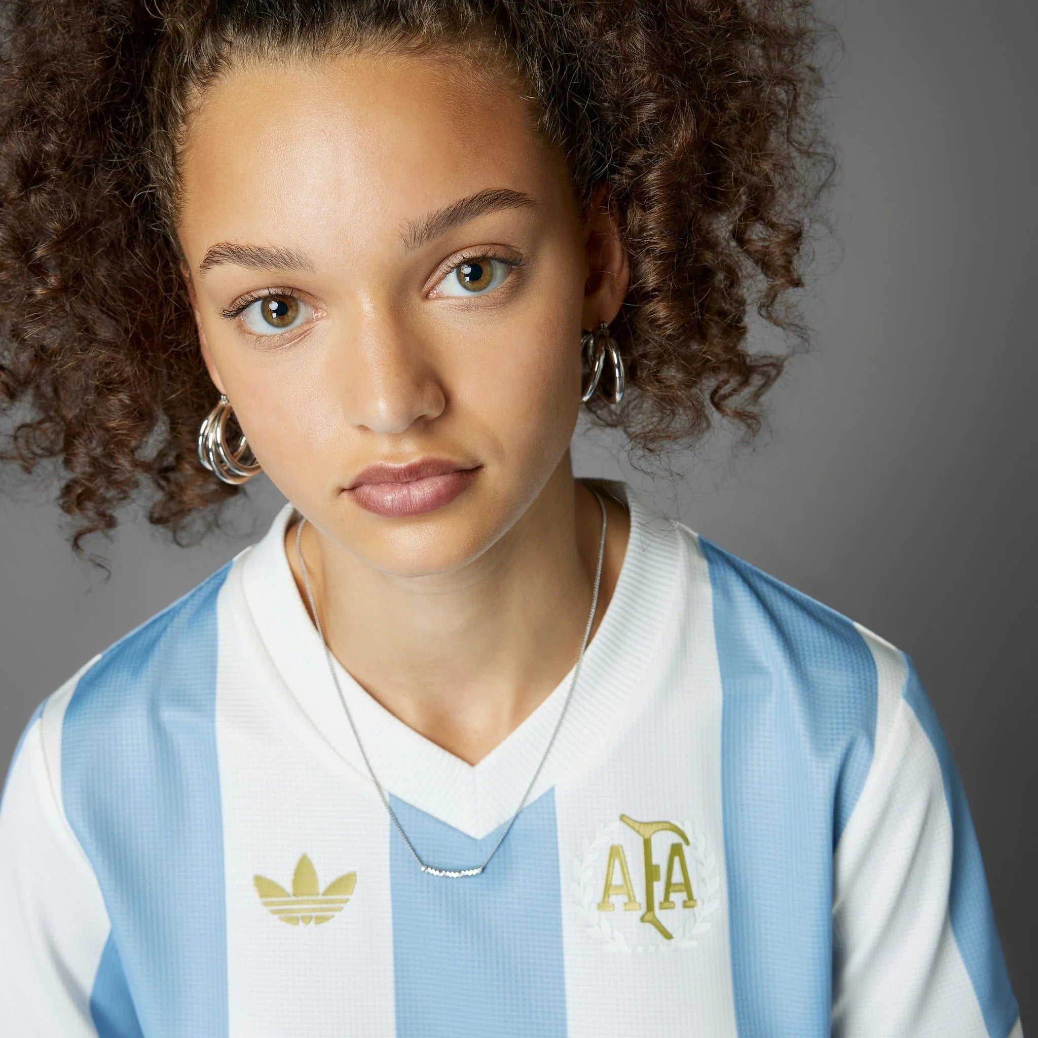 adidas Womens Argentina Anniversary Jersey 24 25 Sky White