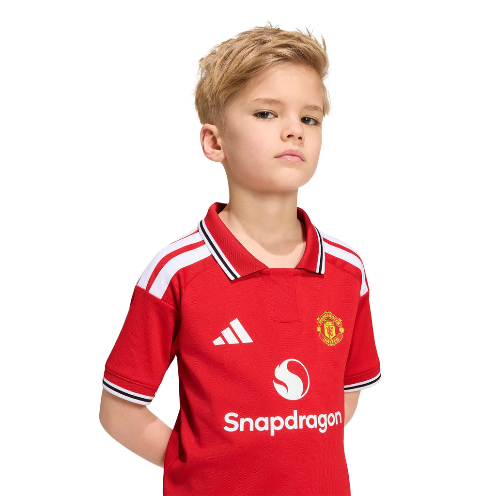 adidas Manchester United Home Soccer Mini Kids Set 26 27 Red
