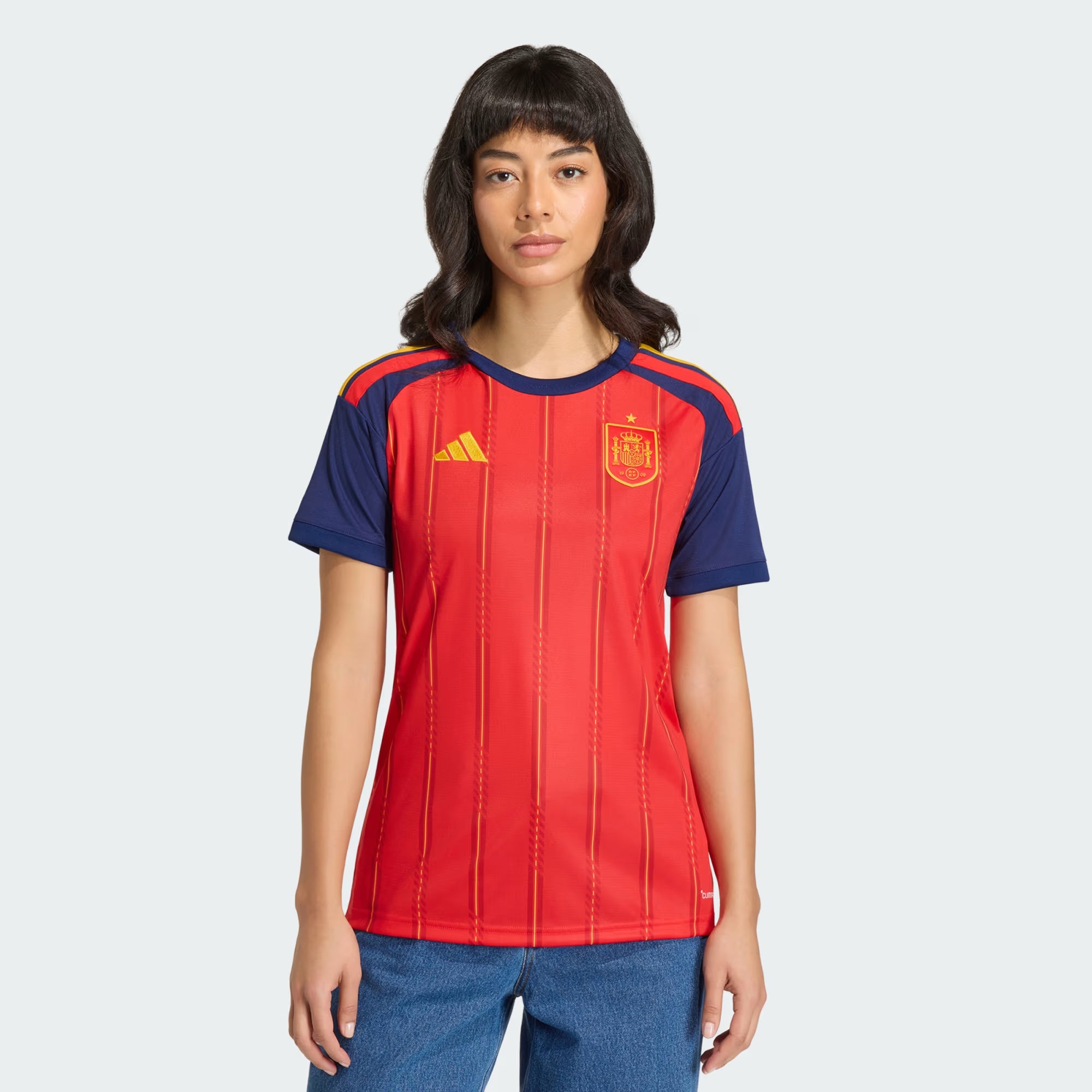 adidas Spain Home Womens Soccer Jersey 26 Red