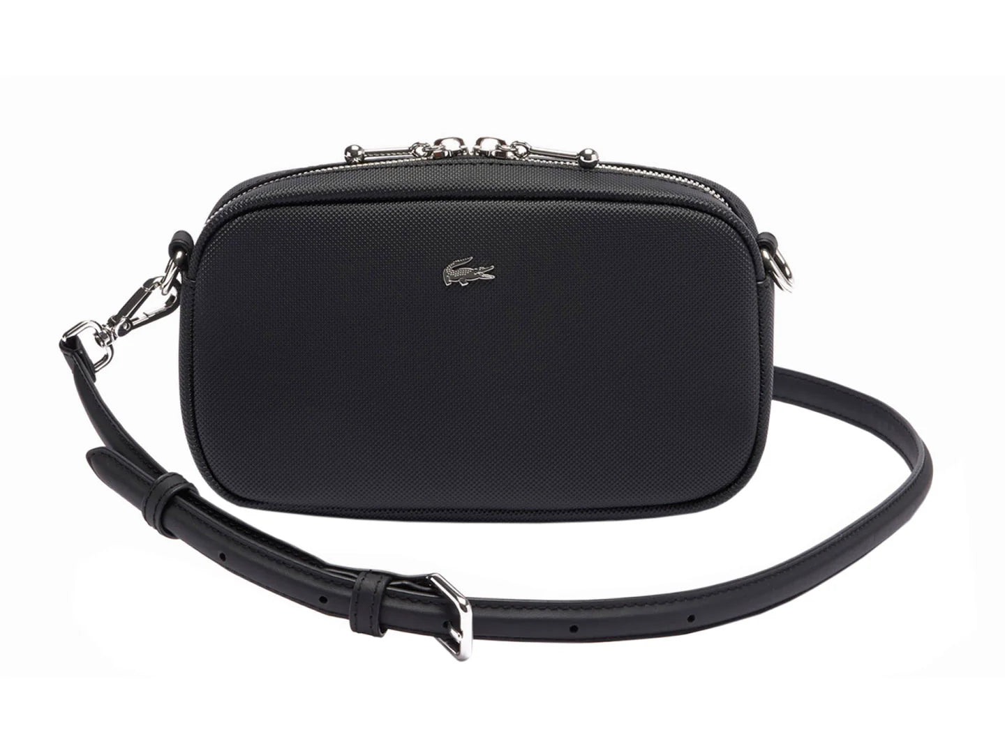 Bolso de Hombro Lacoste Negro para Mujer