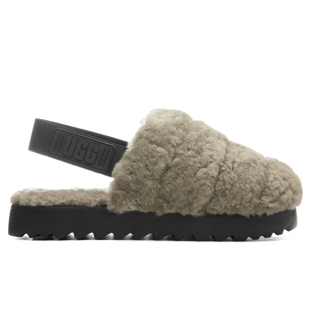 Womens Super Fluff Slipper Burnt Olive