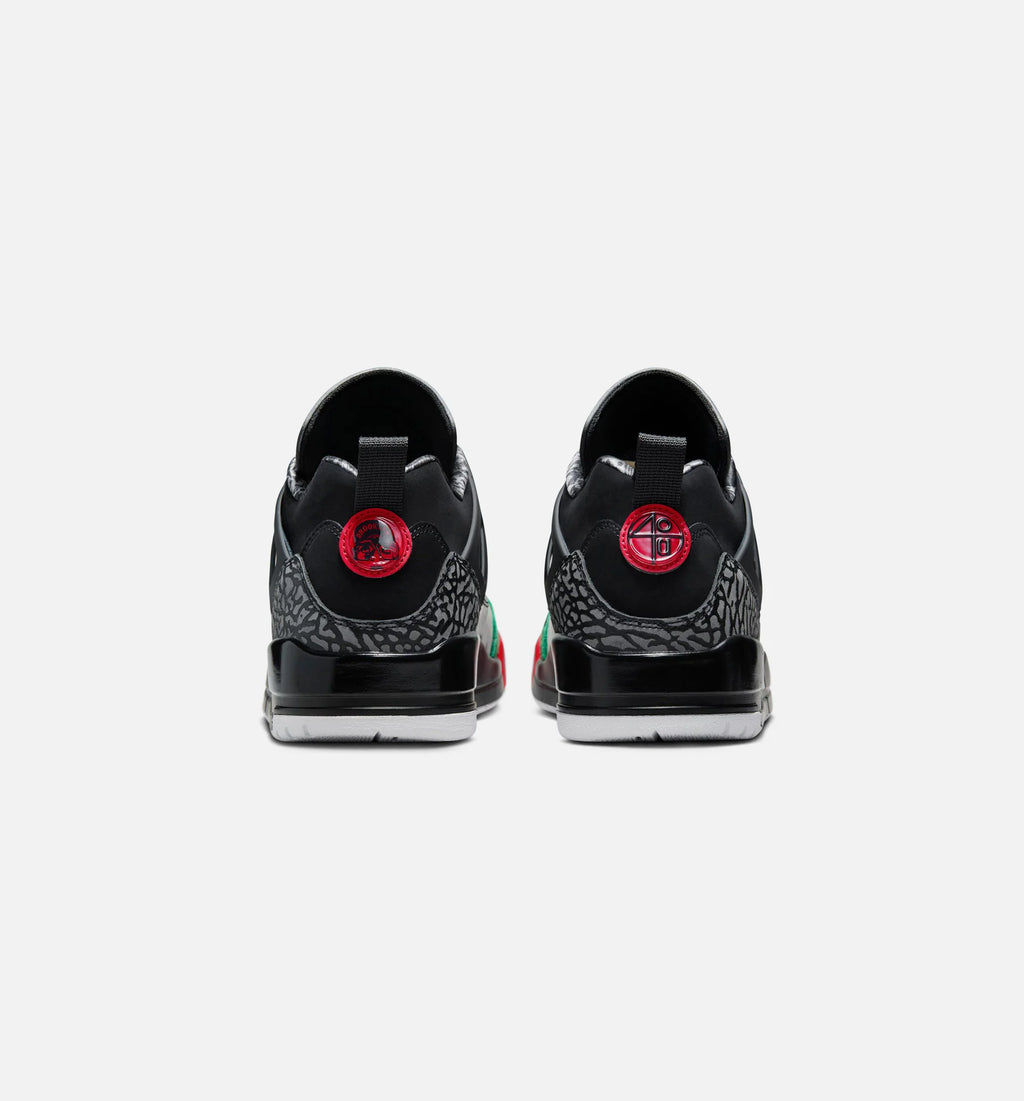 Spizike Low Mens Lifestyle Shoe Black Classic Green White Varsity Red