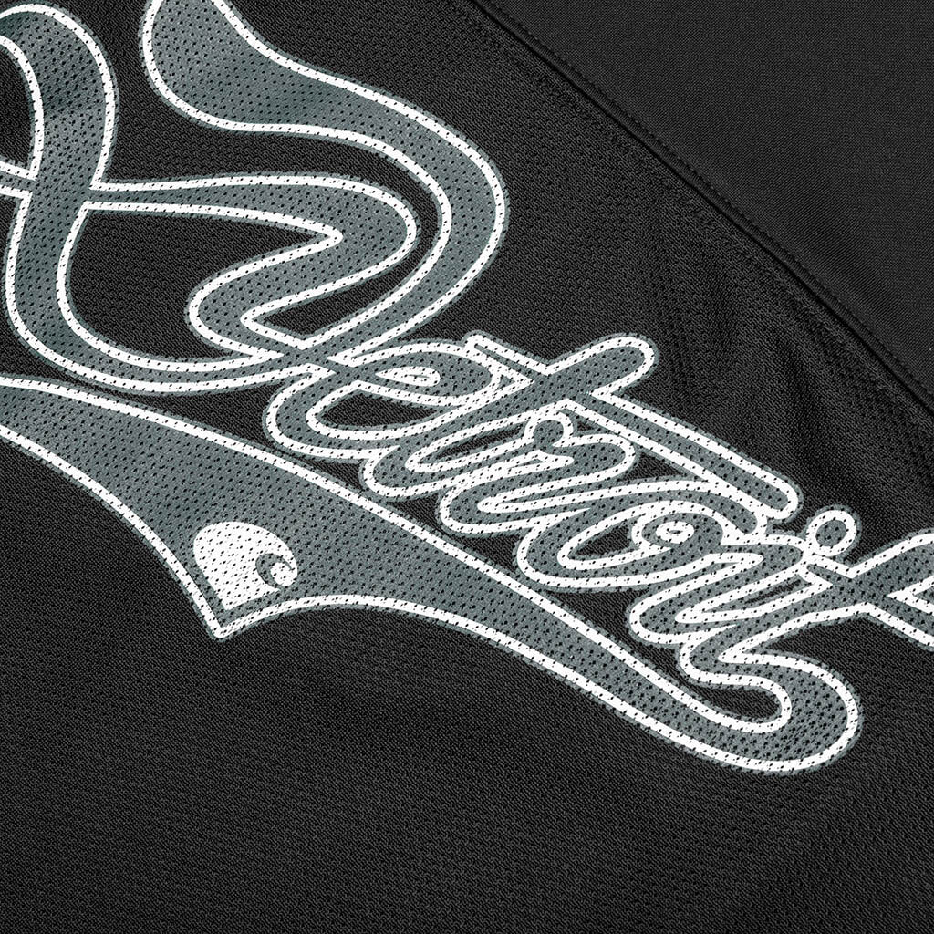 L S Detroit Mesh T Shirt Black Conifer Wax