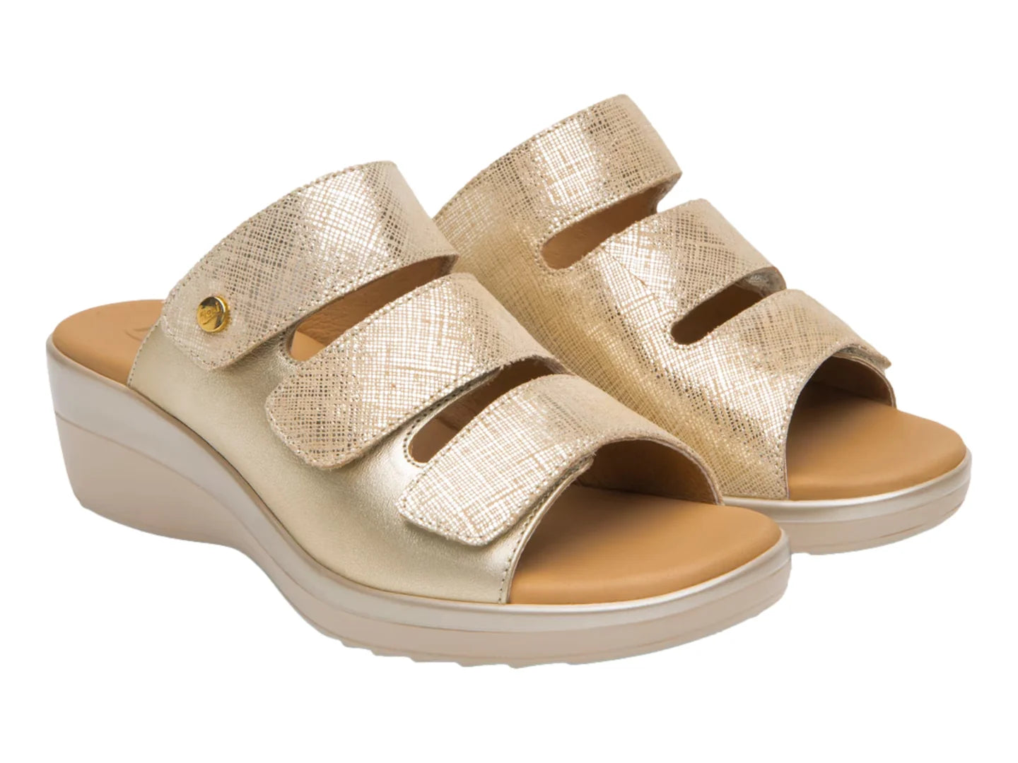 Sandalias Flexi Oro para Mujer