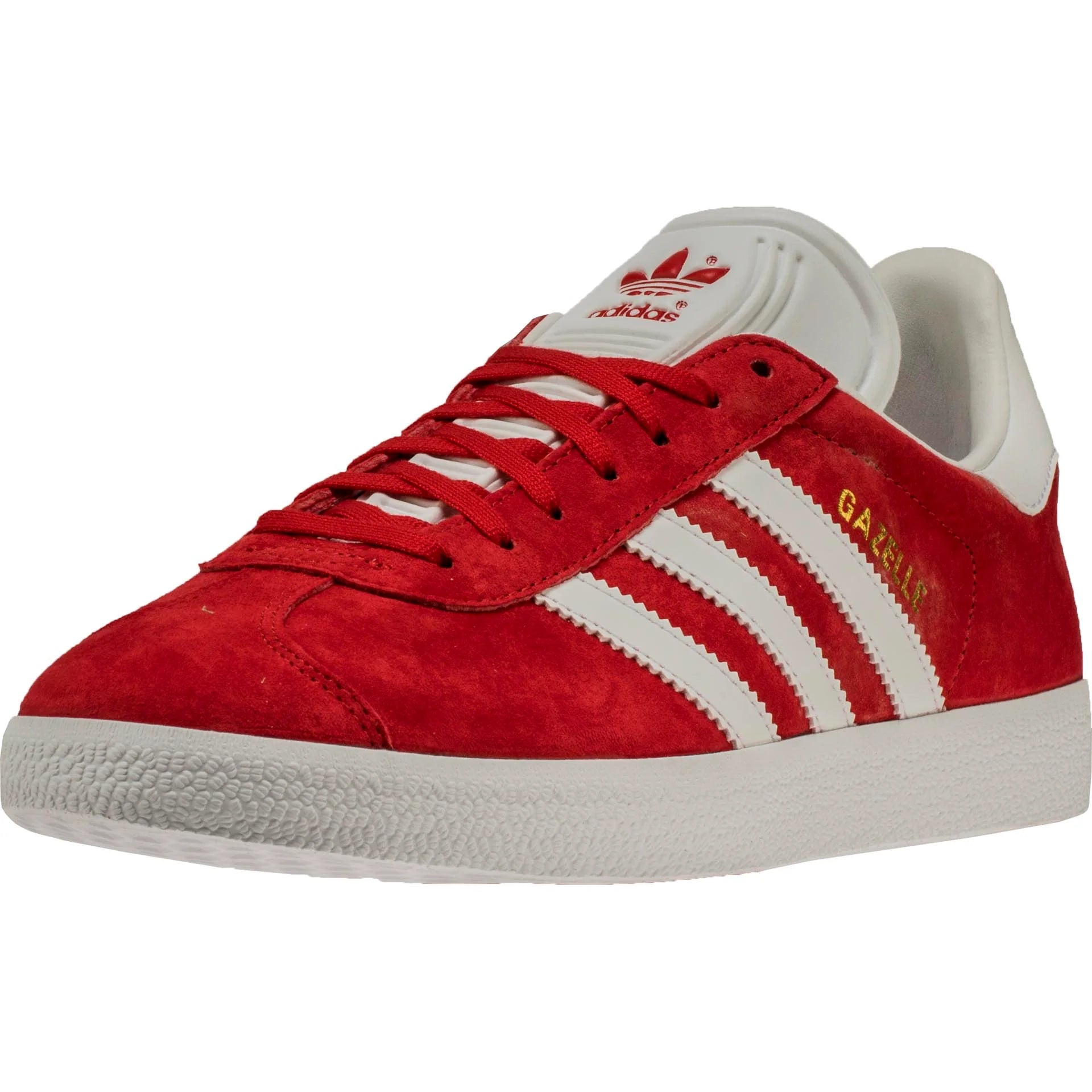 Gazelle Mens Scarlet Running White Ftw Gold Metallic