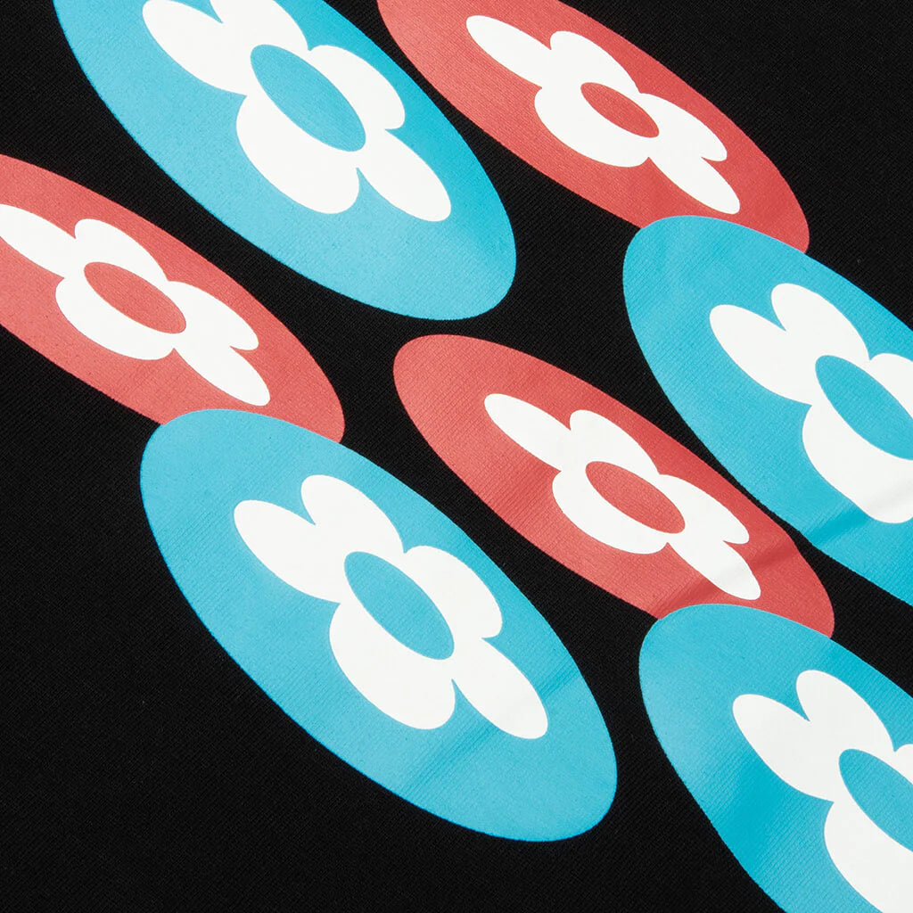 Two Flower Tee Black