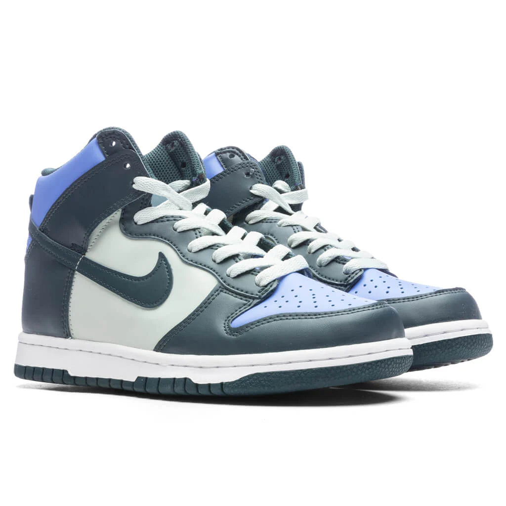Dunk High GS Deep Jungle University Gold Light Silver