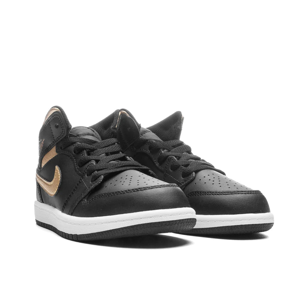 Jordan 1 Mid PS Black Metallic Gold White