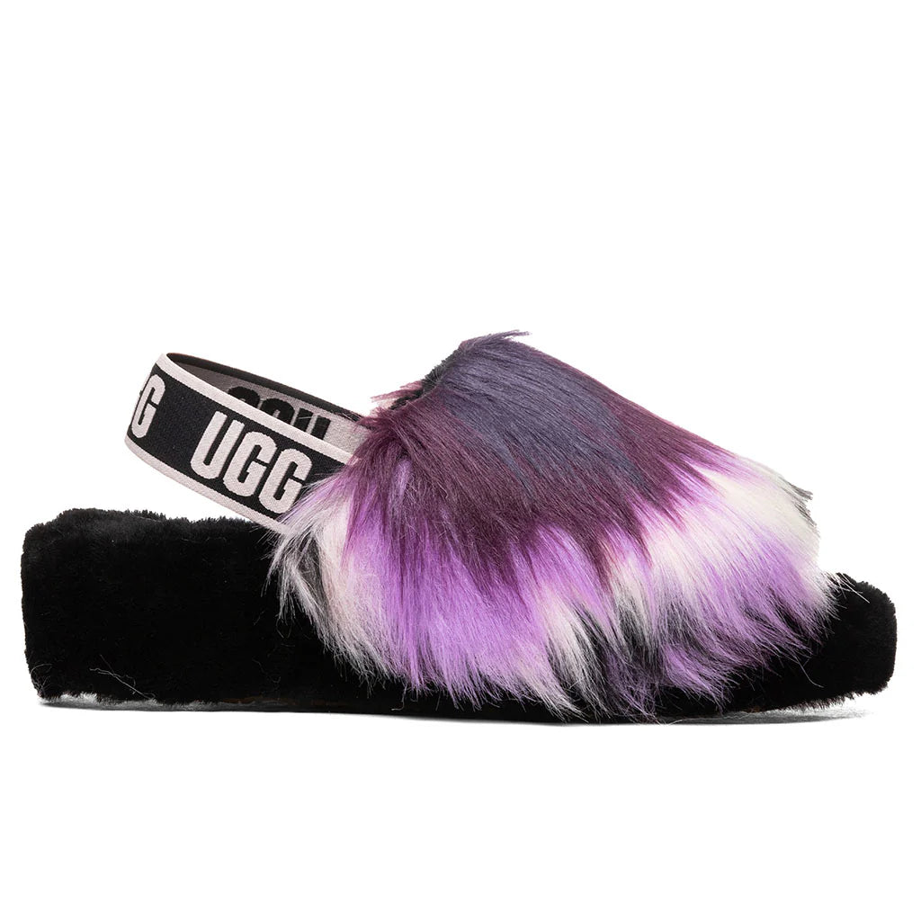 Womens Fluff Yeah Slide Tie Dye Magnolia