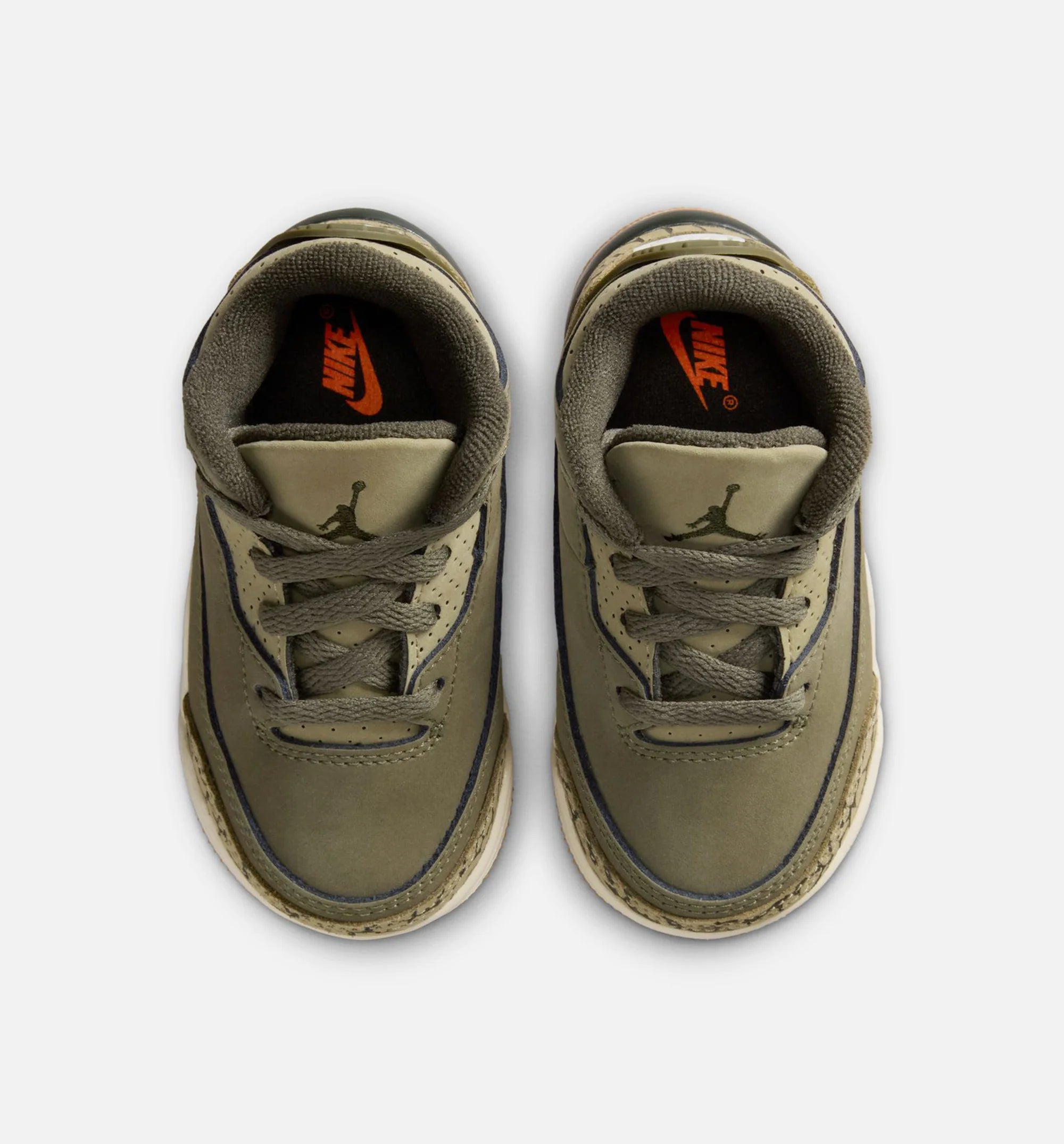Air Jordan 3 Retro Medium Olive Infant Toddler Lifestyle Shoe Medium Olive Sequoia Neutral Olive Sail Free Shipping
