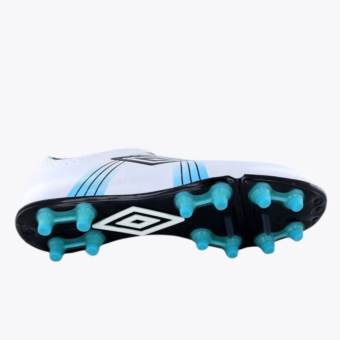 Umbro GT CUP HG Multi Ground Soccer Cleats White Black Blue
